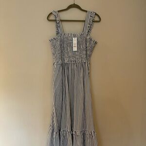 Drapes James Smocked summer dress XL NWT